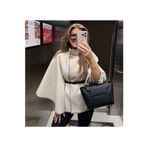 Oyalı kemerli kaşe panço 739393830