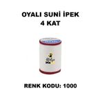 OYALI Suni Ipek 4 Kat Iplik Nakış Iğne Oyası Tığ Oyası Etuval Tek Makara Net 35gr Renk Kodu 1000