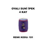 OYALI Suni Ipek 4 Kat Iplik Nakış Iğne Oyası Tığ Oyası Etuval Tek Makara Net 35gr Renk Kodu 101