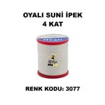 OYALI Suni Ipek 4 Kat Iplik Nakış Iğne Oyası Tığ Oyası Etuval Tek Makara Net 35gr Renk Kodu 3077