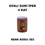 OYALI Suni Ipek 4 Kat Iplik Nakış Iğne Oyası Tığ Oyası Etuval Tek Makara Net 35gr Renk Kodu 583