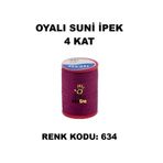 OYALI Suni Ipek 4 Kat Iplik Nakış Iğne Oyası Tığ Oyası Etuval Tek Makara Net 35gr Renk Kodu 634