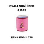 OYALI Suni Ipek 4 Kat Iplik Nakış Iğne Oyası Tığ Oyası Etuval Tek Makara Net 35gr Renk Kodu 778