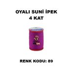 OYALI Suni Ipek 4 Kat Iplik Nakış Iğne Oyası Tığ Oyası Etuval Tek Makara Net 35gr Renk Kodu 89