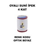 OYALI Suni Ipek 4 Kat Iplik Nakış Iğne Oyası Tığ Oyası Etuval Tek Makara Net 35gr Renk Kodu Optık