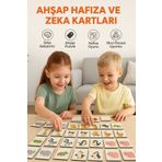 OYART&DESIGN Ahşap Zeka Kartları Eşleştirme Oyunu Ahşap Puzzle Oyuncak Sevimli Orman Hayvanları