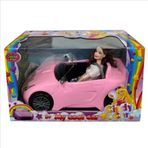 Oydaş 2612 Pembe Cindy Car Bebekli Araba