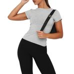OYIGELZ Crop Tops Y2K Açık Gri-T2 Kısa Kollu Kadın T-shirt