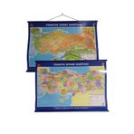 Öykü Haritacılık Türkiye Siyasi Ve Fiziki Haritası 50x70 Cm Çift Taraflı