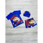 Öykü Kids Boneli Üç Parça Erkek Çocuk Mayo - Koyu Mavi - 2 - 3 Yaş