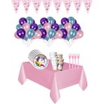 Öykü Süs Unicorn Temalı Parti Seti 8 Kişilik