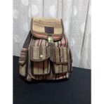 Öykücanbu Otantik El Dokuması Unisex Sırt Çantası - 30x41 cm - Kahverengi