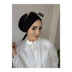 OykumBone Siyah Çapraz Bone / Siyah Çapraz Deniz - Havuz Bonesi