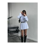 OYKUWEAR Sara Bebe Mavisi Triko Mini Elbise