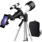 OYS Teleskop, Yetişkinler Için Teleskoplar, 70MM Diyafram 400MM Az Dağı - Siyah - Beyaz
