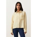 Oysho %100 keten kısa gömlek