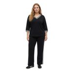 OYSHO MODAL KUMAŞ TRUVAKAR KOL KLASİK TAKIM (Siyah, 5XL)