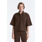 Oysho Pamuklu kısa kollu Utility sweatshirt