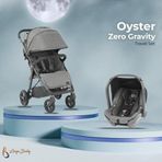 Oyster Zero Gravity Otomatik Kapanan Bebek Arabası | Oyster Capsule Oto Koltuğu Dahil Travel Sistem - Mercury