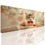 Oyun Fare Altlığı XL 800 x 300 x 4 mm Fare Altlığı Oyun Masası Sümeni Su Geçirmez Kaymaz Kedi Fare Altlığı Büyük Dikişli Kenarlar Masa Matı Sanat Mouse Pad Hassasiyet ve Hızı İyileştirir, Laptop 4-215