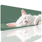 Oyun Fare Altlığı XL 800 x 400 x 4 mm Fare Altlığı Oyun Masası Sümeni Su Geçirmez Kaymaz Kedi Fare Altlığı Büyük Dikişli Kenarlar Masa Matı Sanat Mouse Pad Hassasiyet ve Hızı İyileştirir, Laptop 4-223