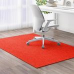 Oyun Koltuğu Mat, Kaymaz Ofis Zemin Koruyucu, Sert Ağaç ve Fayans için Dayanıklı Halı, Kırmızı, 120x150 cm, Ev ve Ofis Kullanımı için İdeal, Sandalye Tekerlekleri Dostu