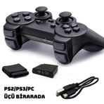 OYUN KOLU PİLLİ KABLOSUZ TİTREŞİMLİ PS2/PS3/PC 3IN1 2.4G PLX-2095