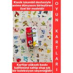 #Oyun Premium Kalite Kolay Yıpranmaz Suya Yırtılmaya Dayanıklı Koleksiyon Anime Karakter Figür Nostaljik Pokemon Kağıt O