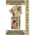 #Oyun Premium Kalite Kolay Yıpranmaz Suya Yırtılmaya Dayanıklı Koleksiyon Nostaljik One Piece Wanted Kağıt Oyunu İskambi