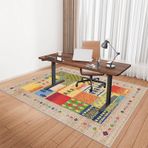 Oyun sandalyesi matı, 100 x 120 cm, sert yüzeyler için dayanıklı zemin koruyucu, ofis ve oyun koltukları için ideal, laminat, sert ahşap, fayans döşeme için mükemmel