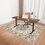 Oyun sandalyesi matı, 130 x 160 cm, sert yüzeyler için dayanıklı zemin koruyucu, ofis ve oyun koltukları için ideal, laminat, sert ahşap, fayans için uygun, kaymaz tasarım