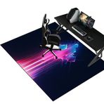 Oyun sandalyesi matı, 180 x 210 cm, kaymaz zemin koruyucu, ofis ve oyun koltukları için, dayanıklı halı, sert ahşap, fayans ve parke zeminler için uygun, iş ve oyun için ideal