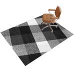 Oyun sandalyesi matı, dayanıklı zemin koruyucu, sert ahşap, ofis halısı masa halısı kaymaz oyun ve iş zemini kaplaması zemini ve parkeyi korur 120 x 140 cm