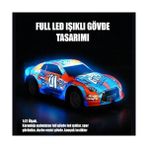 Oyuncak 2.4 Ghz Rc Full Fonksiyon LED Işıklı Gövde 1:22 Şarjlı Uzaktan Kumandalı Arabası (Turkuaz)