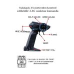 Oyuncak 2.4 Ghz Uzakan Kumandalı Şarjlı Full Fonksiyon Ralli Yarış Arabası 33 cm Dev Boy LED Işıklı Ralli (Gümüş)