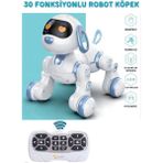 Oyuncak 30 Fonksiyon Uzaktan Kumandalı Şarjlı Sesli Işıklı Dokunma Algılama Programlama Robot Köpek - -- - STANDART