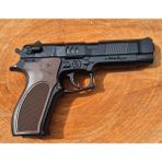 Oyuncak Baretta Silah Kapsül Mantar Polis Tabanca Ful Demir Ağır Metal 22 cm