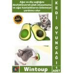 #Oyuncak Diş Temizleme Stres Azaltıcı Doğal Catnip Etkileşimli Eğitici Avokado Kedi Nanesi Oyun Topu