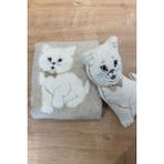 Oyuncak Hediyeli Bebek Triko Battaniye 90X90 cm Bej - 90 x 90 cm