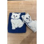 Oyuncak Hediyeli Bebek Triko Battaniye 90X90 cm Lacivert - 90 x 90 cm