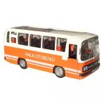 Oyuncak Işıklı Sesli 1/36 Çek Bırak Turuncu Halk Otobüsü