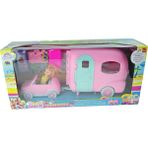 Oyuncak Karavan Cindy Bebek Arabası Karavanı Aksesuarları 6 Parça - Pembe - Pembe