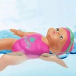 Oyuncak Kurmalı Deniz Havuz Suda Kulaç Atan Yüzen Bebek 15 cm - Kurmalı Banyo Oyuncak Bebek - Çok Renkli