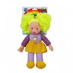 Oyuncak Lahana Bebek Gökkuşağı Bebekler 35 cm Lahana Saçlı Bez Bebek - Sarı