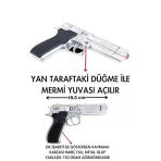 Oyuncak Metal Kapsül Tabancası Gri
