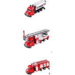 Oyuncak Metal Model Itfaiye Kamyonları 3 Lü Metal Set