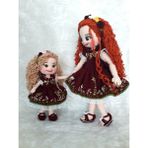 Oyuncak Park Anne Kız Yaz Bebekler Takımı Amigurumi Organik Oyuncak - Renkli