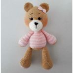 Oyuncak Park Ayıcık Bony Uyku Arkadaşı Amigurumi Organik Oyuncak