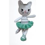 Oyuncak Park Balerin Kedi Amigurumi Organik Oyuncak