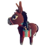 Oyuncak Park Eşek Karakaçan Amigurumi Organik Oyuncak